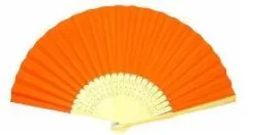 Orange Small Paper Colour Fan