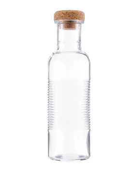 Pasabahce 1Lt Hoop Glass Bottle with Cork Lid - Clear