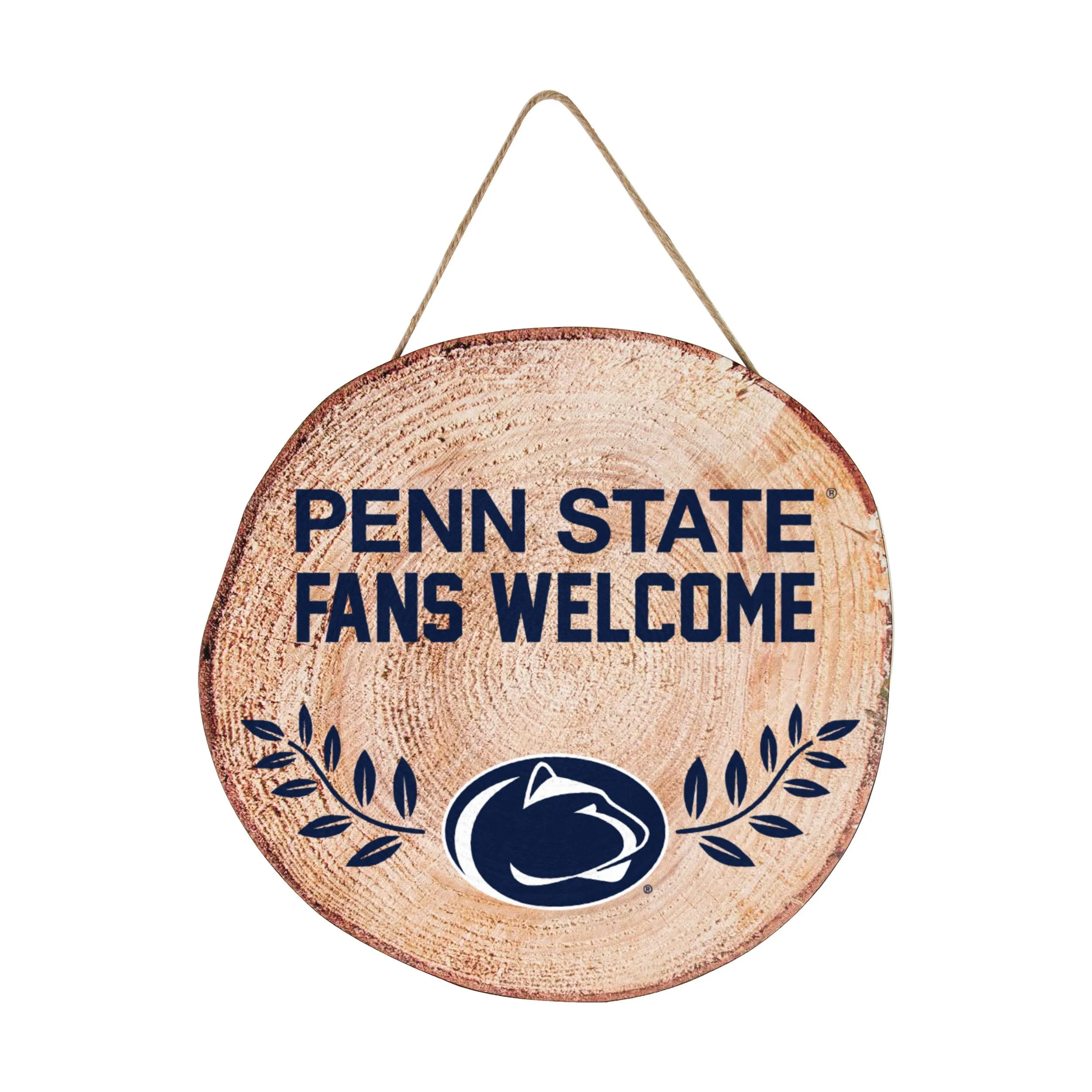 Penn State Nittany Lions NCAA Wood Stump Sign