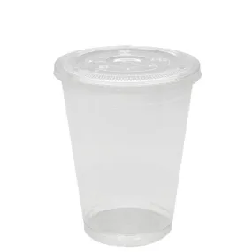 Plastic Cups - 16oz PET Cold Cups and PET Flat Lids (98mm)