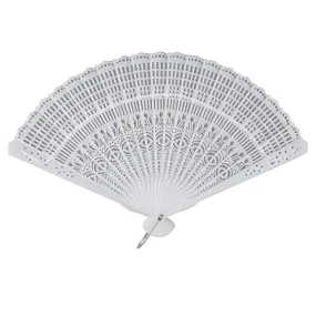 Plastic Vintage Hand Folding Fan Stave