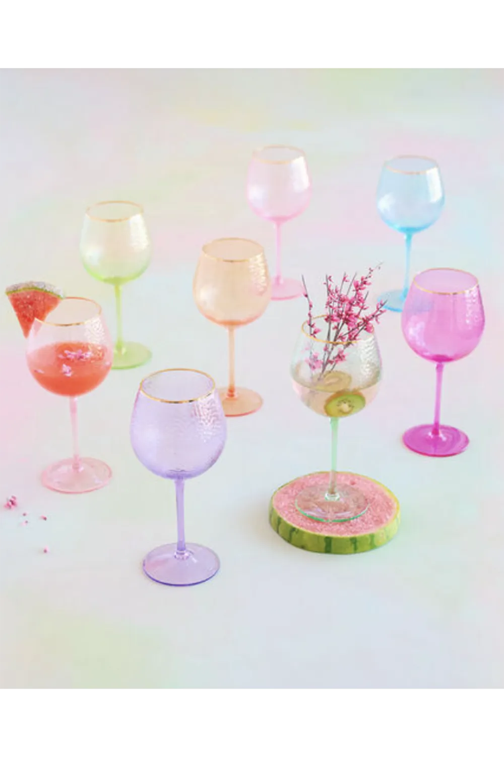 Rainbow Wine Glass