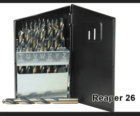 Reaper HSS Drill Bit Set 26pc - A thru Z