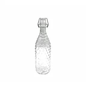 Regent Glass Hobnail Bottle with Clip Lid 1L 26131