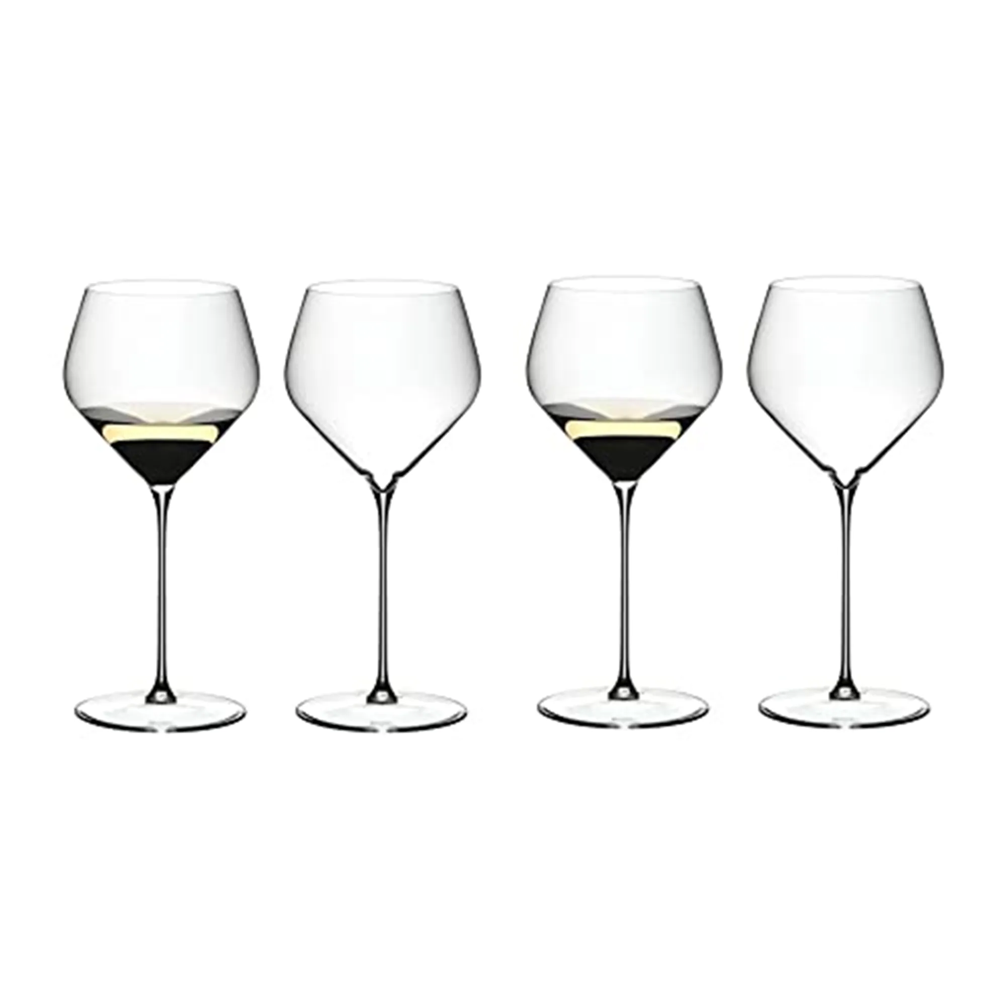 Riedel Veloce 4-Piece Crystal Chardonnay Wine Glass, 23 Oz