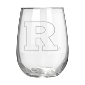 Rutgers Scarlet Knights 17 oz. Stemless Wine Glass