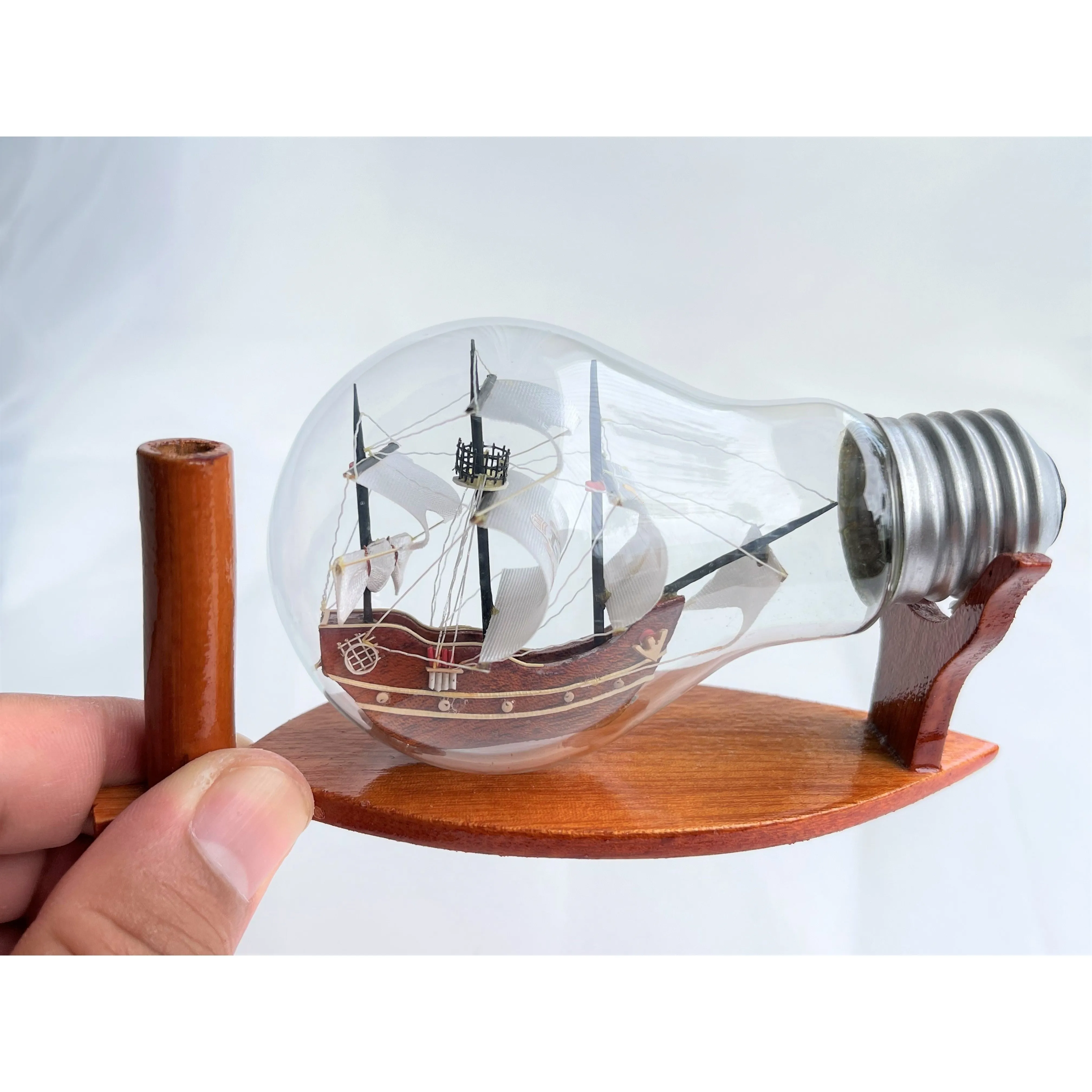 Santa Maria Ship in a Bottle Columbus Boat Miniature Boat