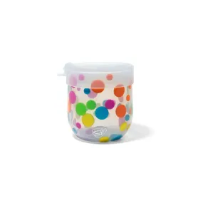 Silipint Silicone 12 oz Polka Dot Wine Tumbler with Flip Lid