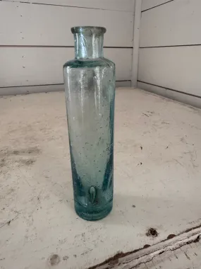 Small Blue Glass Medicine Bottle