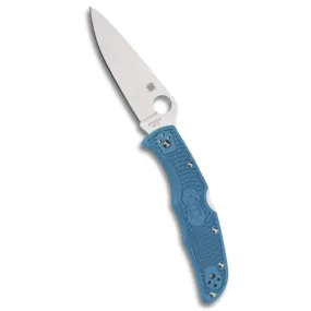 Spyderco, Endura 4 Lightweight Signature Knife with 3.80" VG-10 Steel Blade and Blue FRN Handle - PlainEdge - C10FPBL