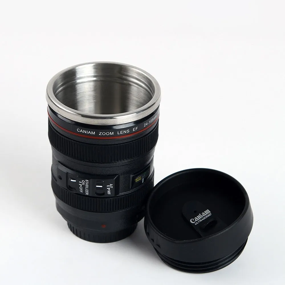 Stainless steel SLR Camera EF24-105mm Coffee Lens Mug