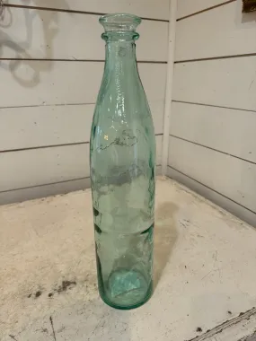 Tall Blue/Green Glass Bottle