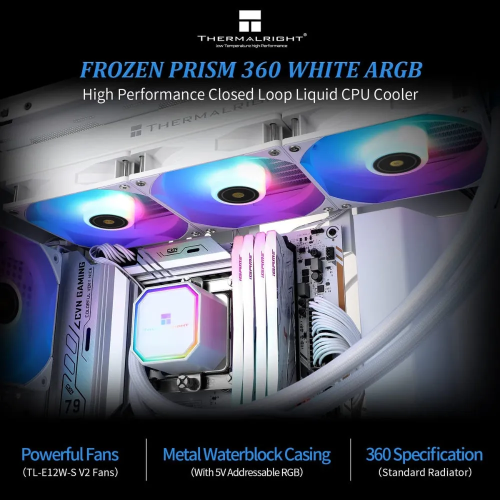 Thermalright Frozen Prism 360 ARGB CPU Liquid Cooler