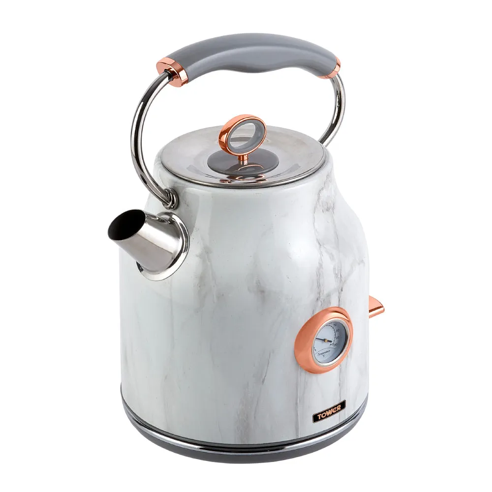 Tower Rose Gold Kettle 3kW 1.7L  - White