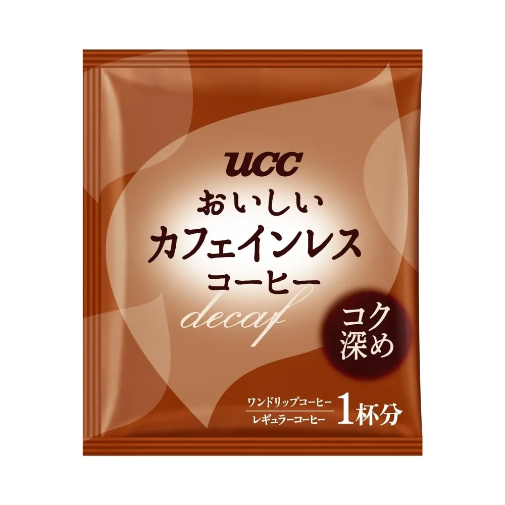 UCC Drip Coffee Delicious Deep Flavor Decaf Single Serve - 8 Bags - Non-Caffeine Caffeineless