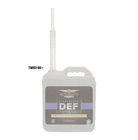 Universal DEF Diesel Funnel 15" NATURAL Color ScrewThread DIESEL EXHAUST FLUID nozzle, HDPE Plastic