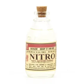 U.S. WWII Nitroglycerin Glass Bottle with Cork- Dated 1939