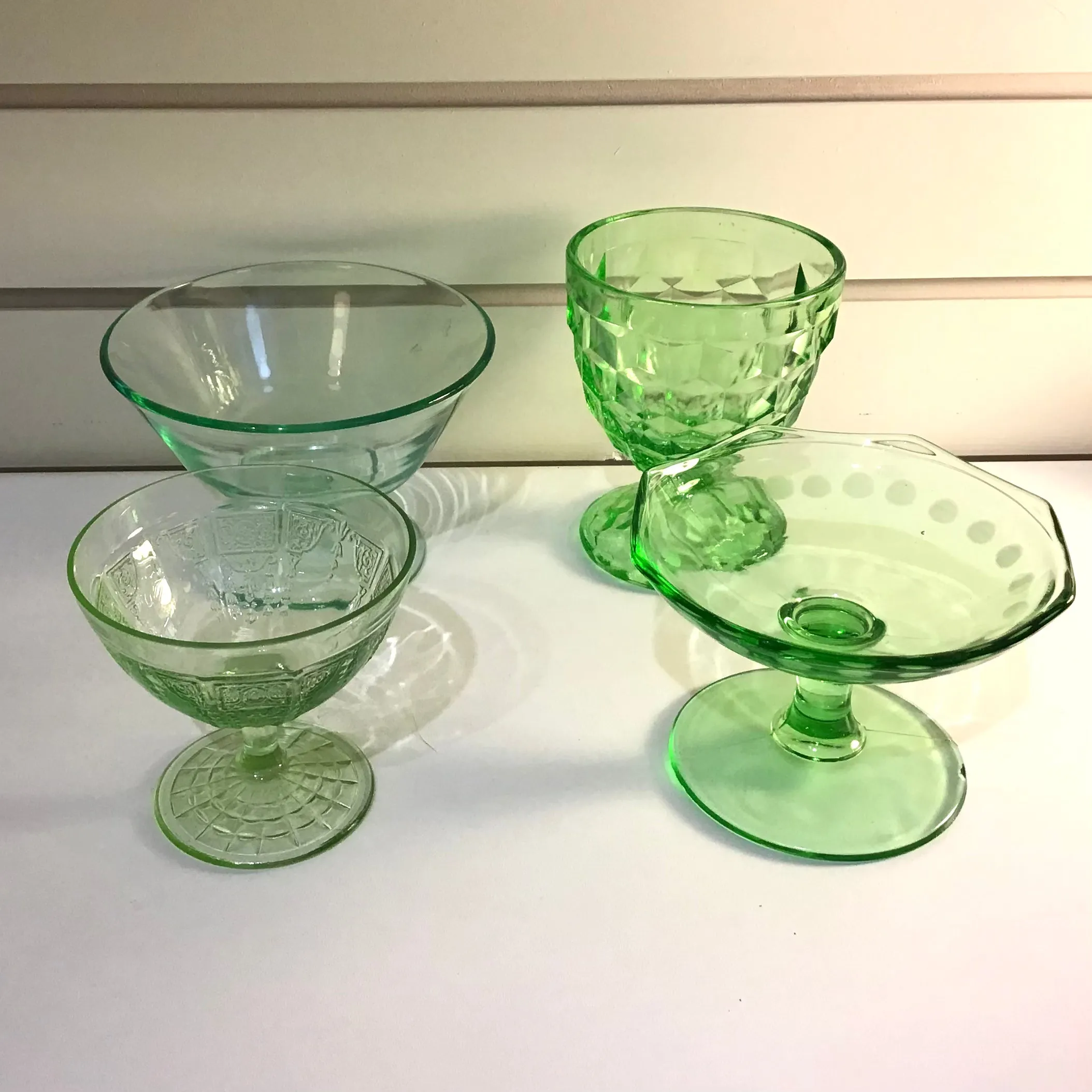 Vaseline Glass Dishes