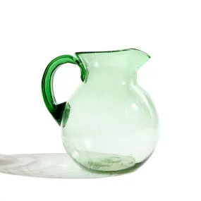 Verde Barriga Glass Pitcher