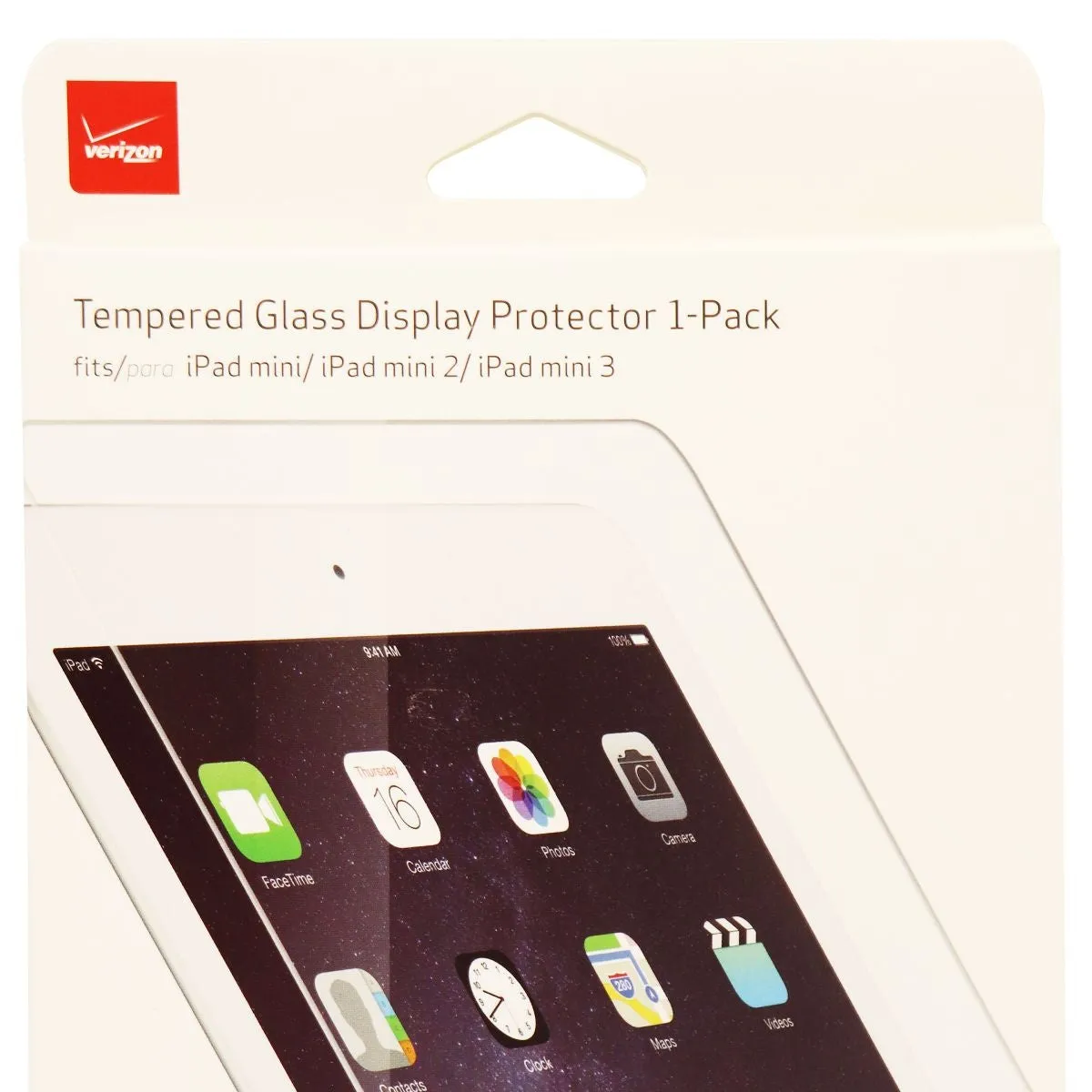 Verizon Tempered Glass Display Protector 1 Pack for iPad mini 1 / 2 / 3 - Clear