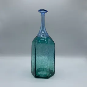 Vintage Kosta Boda “Antikva” Art Glass Bottle/Vase, Artist-Signed Bertil Vallien, 1977 /hg