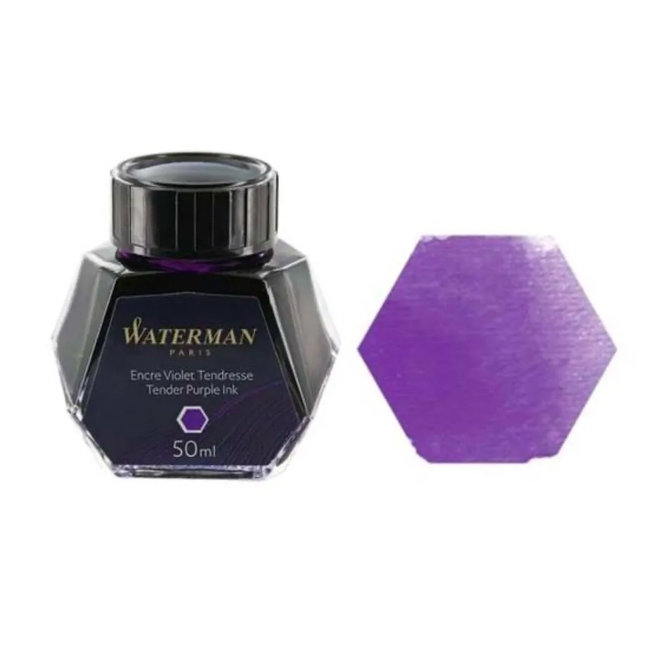 Waterman Fountain Pen Bottled Ink - Tender Purple