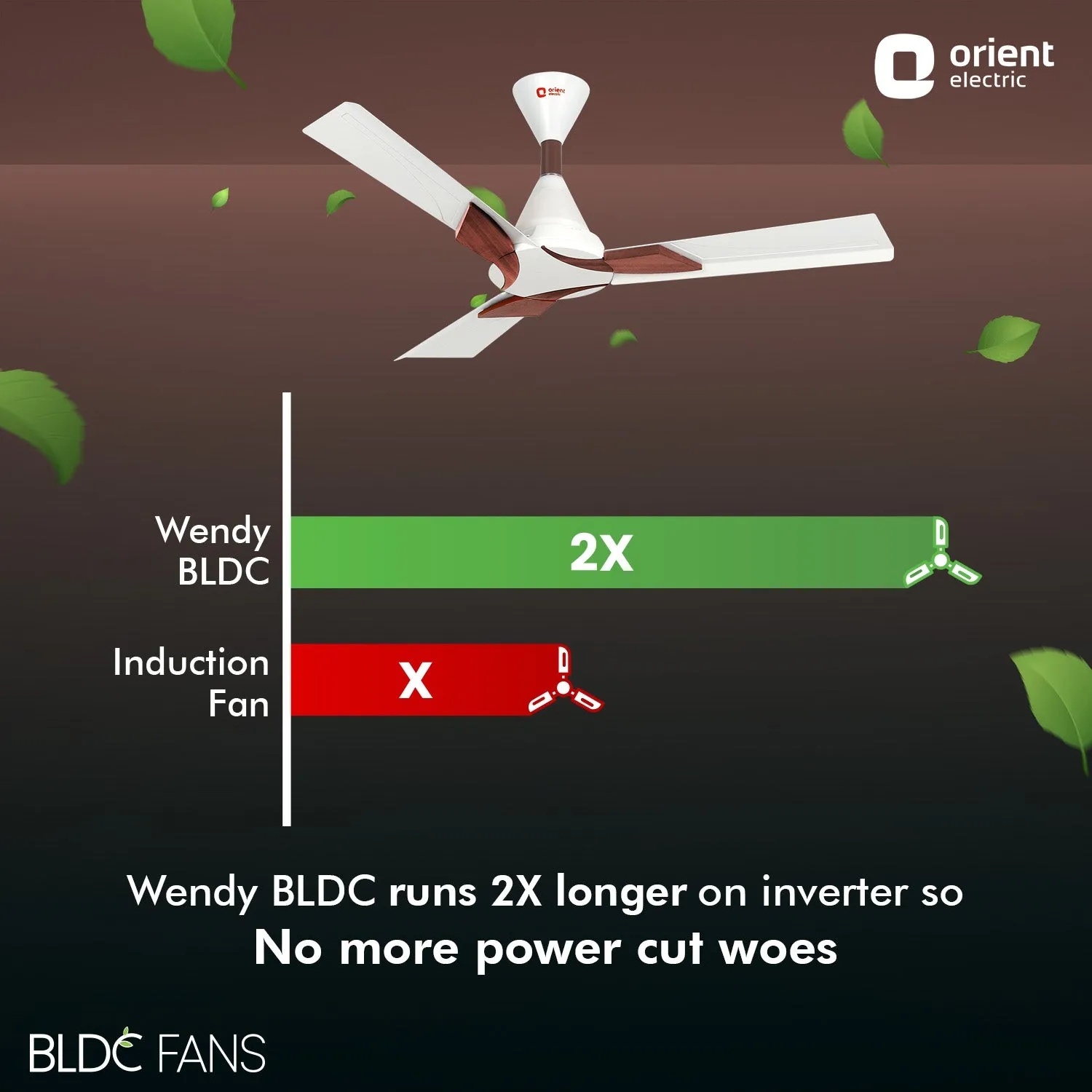 Wendy 1200mm 5 Star Rated BLDC Ceiling Fan with Remote