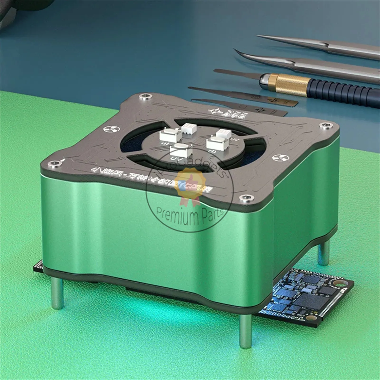 XZZ Quick Heating Dissipation   UV Curing 2 in 1/Fixed Line Cooling Fan/ Mobile PCB Repair Tools/UV Lamp