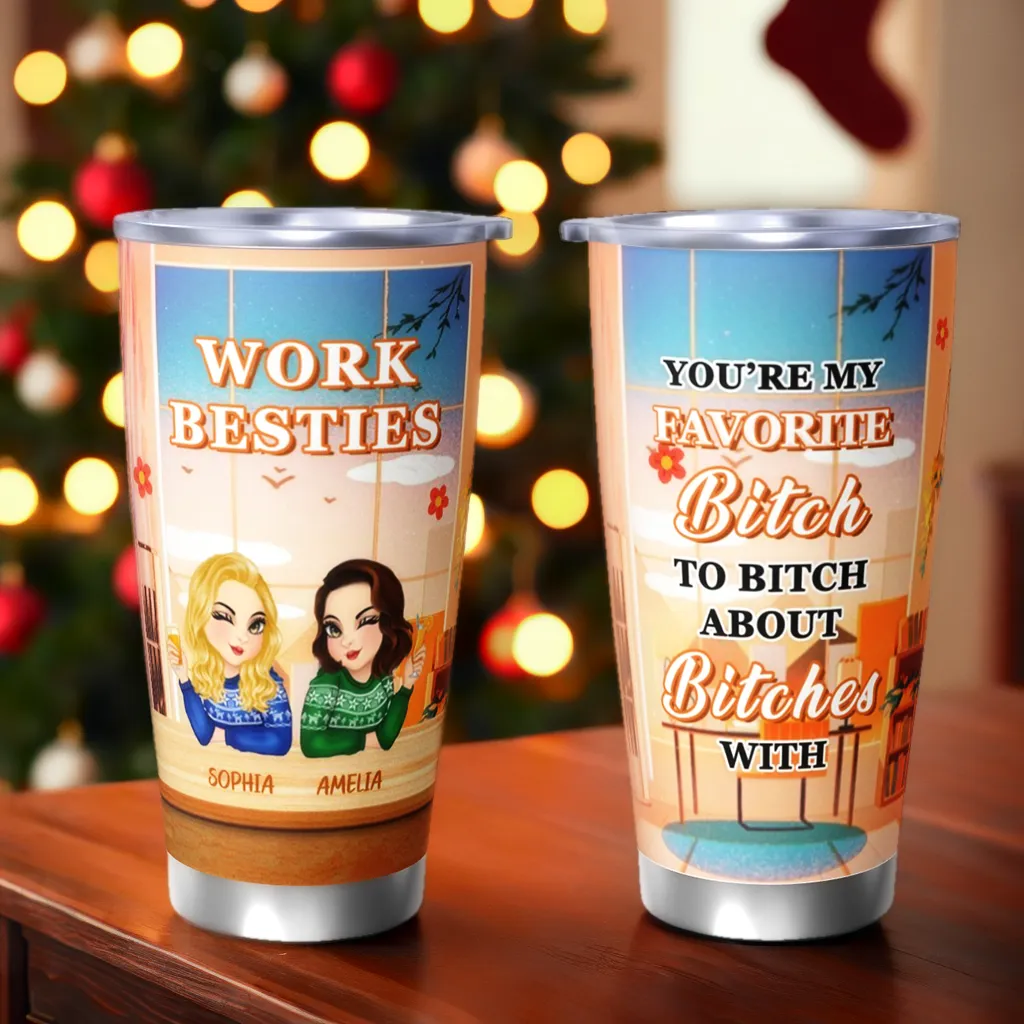 You Are The Reason I Don't Punch People At Work - Personalized Custom Tumbler - Gifts For  Colleagues, Besties, Friends, Best Friends, Sisters